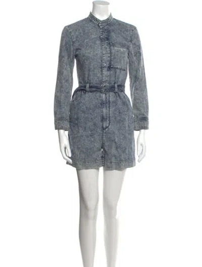 Pre-owned Stella Mccartney Mock Neck Romper W/ Tags W/tags In Blue