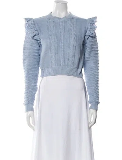 Pre-owned Stella Mccartney Mock Neck Sweater In Blue