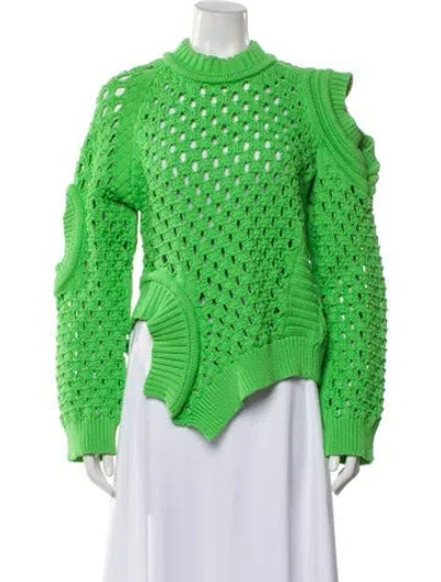 Pre-owned Stella Mccartney Mock Neck Sweater In Green