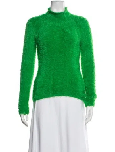 Pre-owned Stella Mccartney Mock Neck Sweater In Green