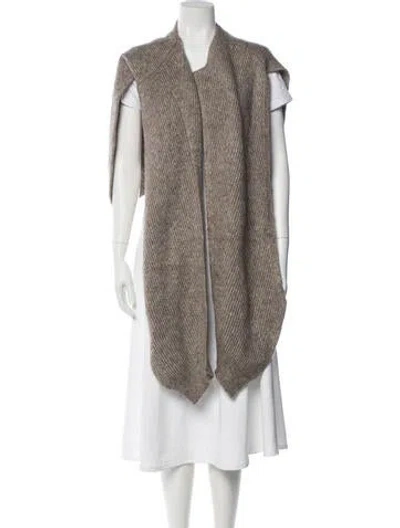 Pre-owned Stella Mccartney Mohair Shawl In Neutral