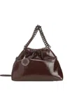 Stella Mccartney Moka Falabella Chain-trimmed Tote Bag In Brown