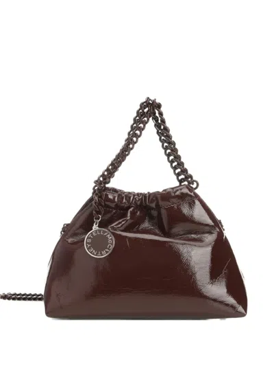 Stella Mccartney Moka Falabella Chain-trimmed Tote Bag In Brown