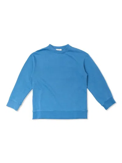 Stella Mccartney Kids' Logo-embroidered Sweatshirt In Blue