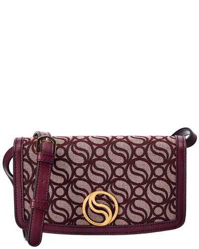 STELLA MCCARTNEY MONOGRAM CANVAS WALLET ON CHAIN
