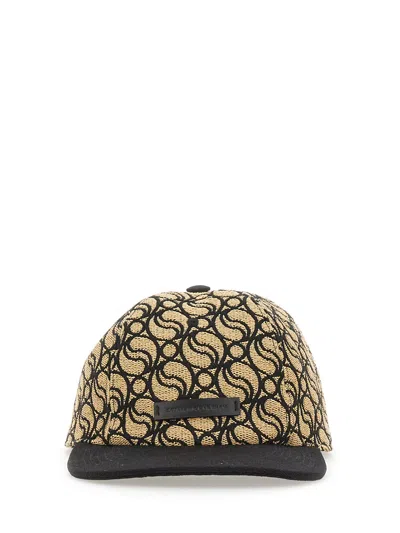Stella Mccartney Monogram Cap In Brown