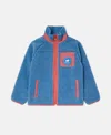 Stella Mccartney Monster Embroidered Fleece In Blue