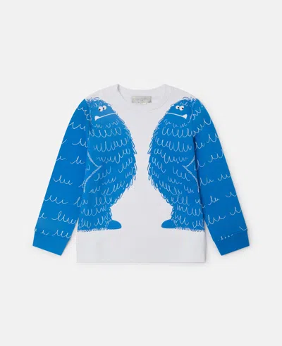 Stella Mccartney Monster Graphic Crewneck Sweatshirt In Blue