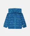 Stella Mccartney Monster Graphic Full-zipper Hoodie In Blue