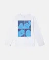 Stella Mccartney Graphic-print Long-sleeve T-shirt In White