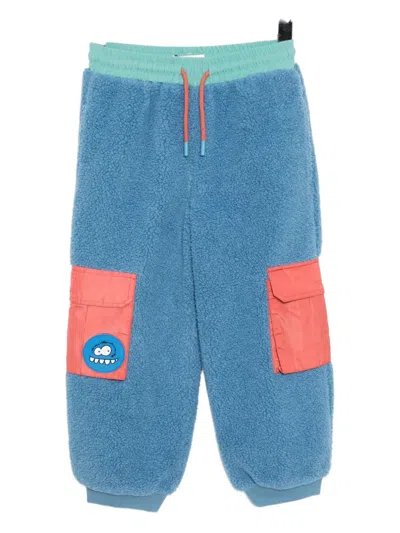 Stella Mccartney Kids' Monster-patch Trousers In Blue