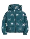 Stella Mccartney Monster-print Puffer Jacket In Green