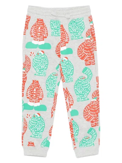 Stella Mccartney Kids' Monster-print Trousers In Gray