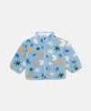 Stella Mccartney Moon And Stars Pattern Fleece In Blue Multicolor