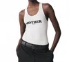Stella Mccartney Mother F*cker Tank Top In Pure White