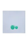Stella Mccartney Motif-embroidered Blanket In Blue