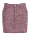 Stella Mccartney Mouline Fringed-edge Mini Skirt In Multicolor