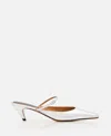 Stella Mccartney 90mm Buckle-fastening Slingback Mules In Silver