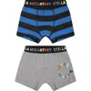 Stella Mccartney Multicolor Boxer Set For Boy With Logo In Multicolor