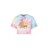 Stella Mccartney Multicolor Crop T-shirt For Girl With Spongebob In Multicolor