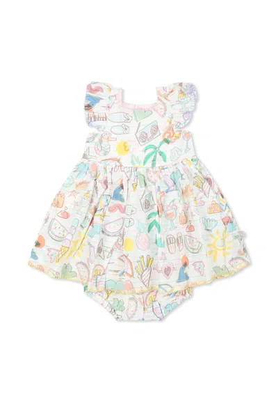 Stella Mccartney Multicolor Dress For Baby Girl Summer Design