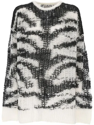 Stella Mccartney Openwork Sweater In Multicolour
