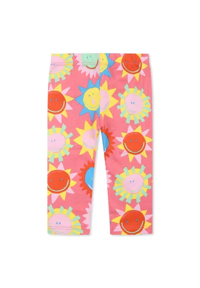 Stella Mccartney Multicolor Leggings For Baby Girl With Sun Print