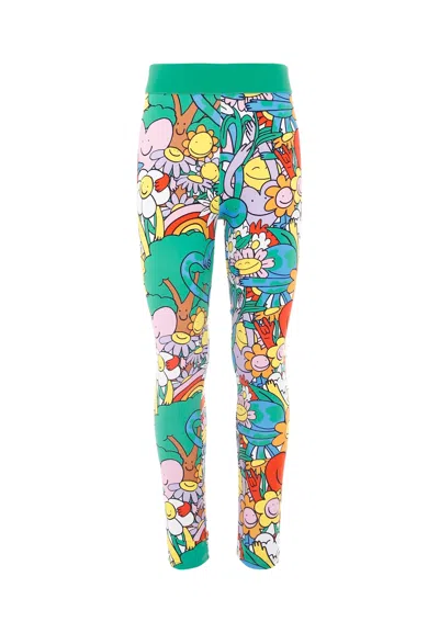 Stella Mccartney Kids' Multicolor Leggings For Girl With Colorful Print