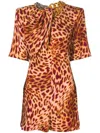 Stella Mccartney Leopard-print Mini Dress In Leopard Print