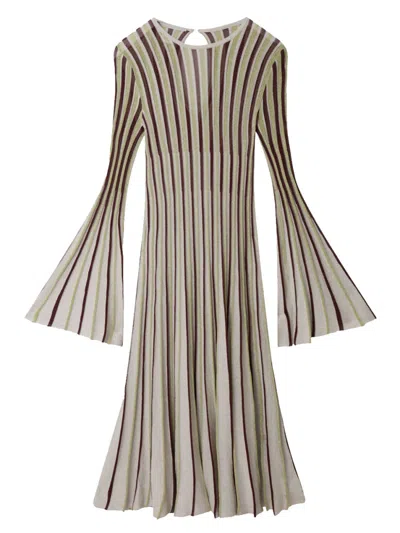 STELLA MCCARTNEY MULTICOLOR LUREX MIDI DRESS