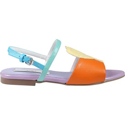 STELLA MCCARTNEY MULTICOLOR SANDALS FOR GIRL WITH SEASHELL