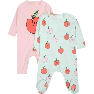 Stella Mccartney Multicolor Set For Baby Girl With Apple