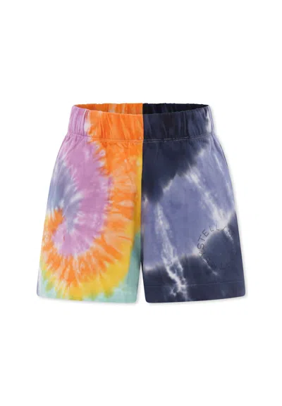Stella Mccartney Kids' Multicolor Shorts For Girl With Logo