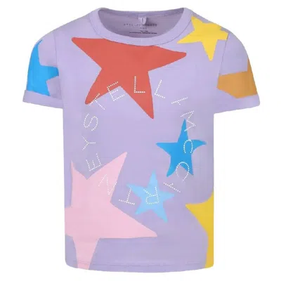 Stella Mccartney Multicolor Star Pattern Shirt In Purple