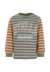 Stella Mccartney Multicolor T-shirt For Boy With Logo In Green