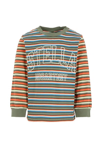 STELLA MCCARTNEY MULTICOLOR T-SHIRT FOR BOY WITH LOGO