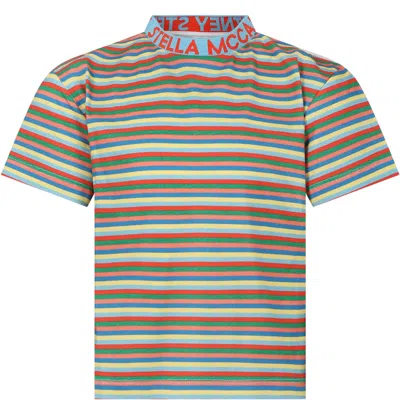 Stella Mccartney Multicolor T-shirt For Kids With Logo