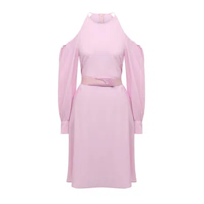 Stella Mccartney Multicolor Viscose Casual Dress In Pink