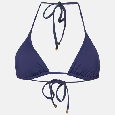 Pre-owned Stella Mccartney Navy Blue Bikini Top S
