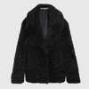 STELLA MCCARTNEY STELLA MCCARTNEY NAVY BLUE FUR JACKET