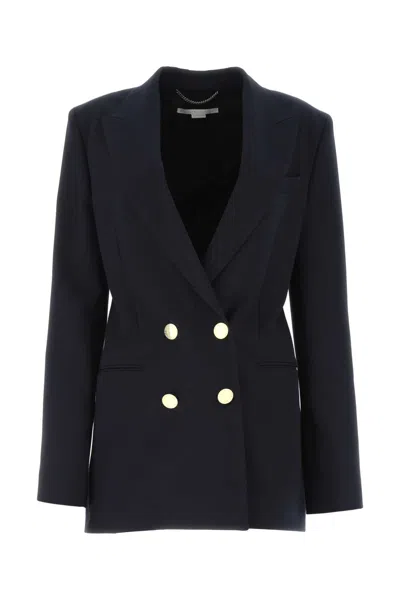 STELLA MCCARTNEY STELLA MCCARTNEY NAVY BLUE POLYESTER BLEND BLAZER