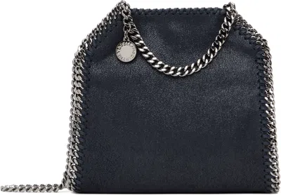 Stella Mccartney Navy Falabella Tiny Bag In Blue