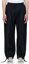 Stella Mccartney Navy Nylon Trousers In Navy