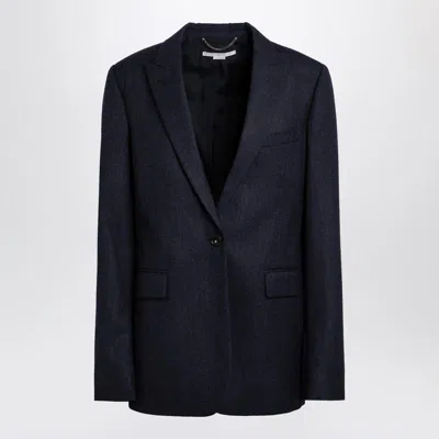 STELLA MCCARTNEY STELLA MCCARTNEY NAVY SINGLE-BREASTED JACKET IN