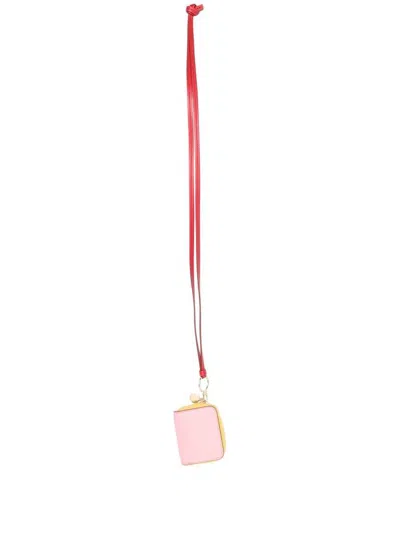 Stella Mccartney Neck-strap Zipped Purse In Multicolor