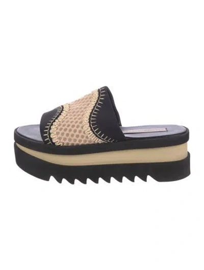 Pre-owned Stella Mccartney Neoprene Printed Slides