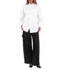 Stella Mccartney Net Sustain Organic Cotton-blend Jacquard Pants In Black