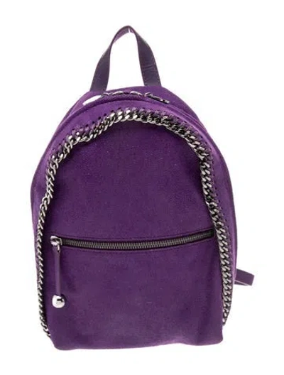 Pre-owned Stella Mccartney Nubuck Backpack In Purple