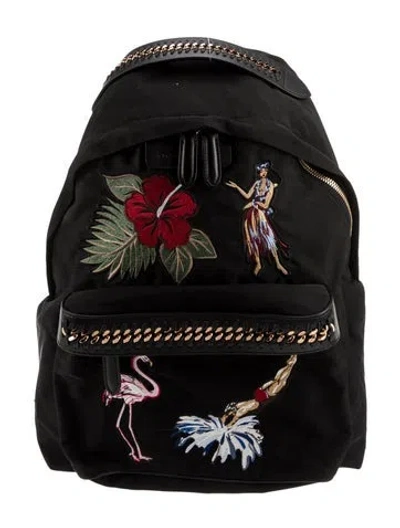 Pre-owned Stella Mccartney Nylon Backpack In Black