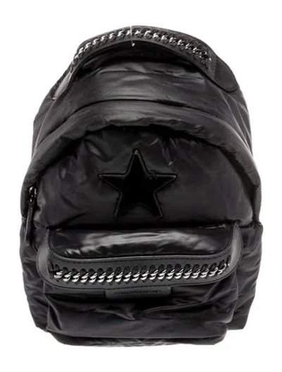 Pre-owned Stella Mccartney Nylon Backpack In Black